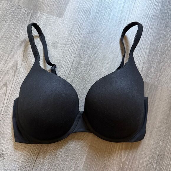 Victoria’s Secret 34DD Perfect Shape Bra Classic Black Convertible Straps - Picture 8 of 11